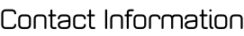 Contact Information